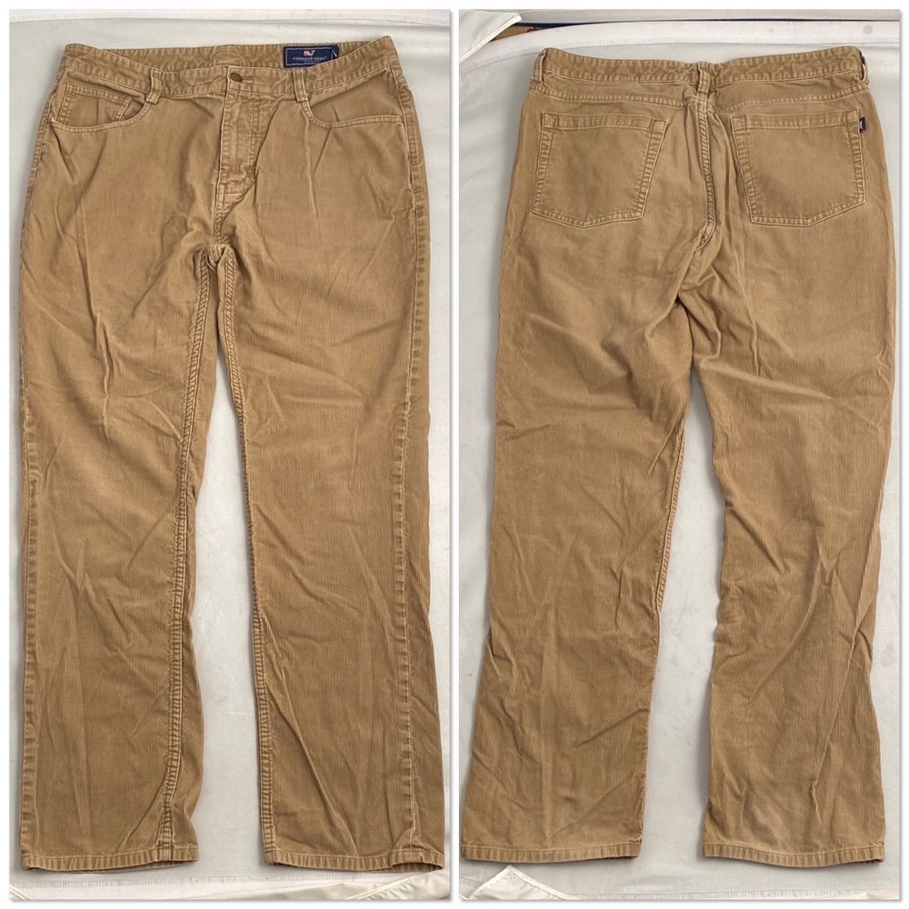 Vineyard Vines 5 pocket tan corduroy pants